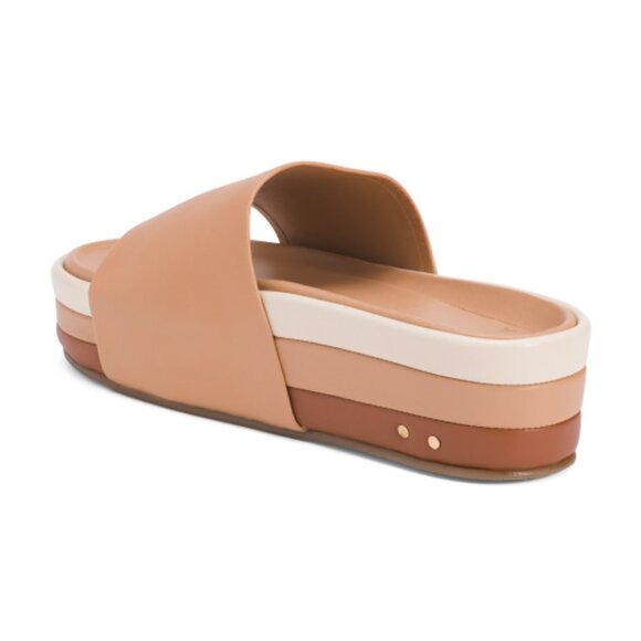 NEW BEEK Leather Albatross Stripe Sandals Beach for women 1065mn - Picture 5 of 5